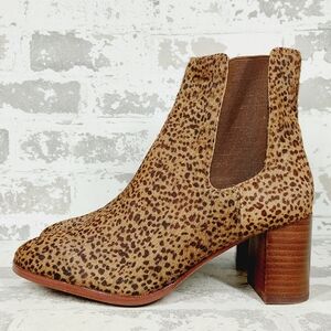 New Madewell The Laura in Spotted Calf Hair Chelsea Boot K675